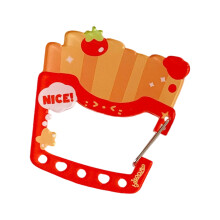 Cartoon Fast Food Carabiner Key Holder Acrylic Carabiner-fries