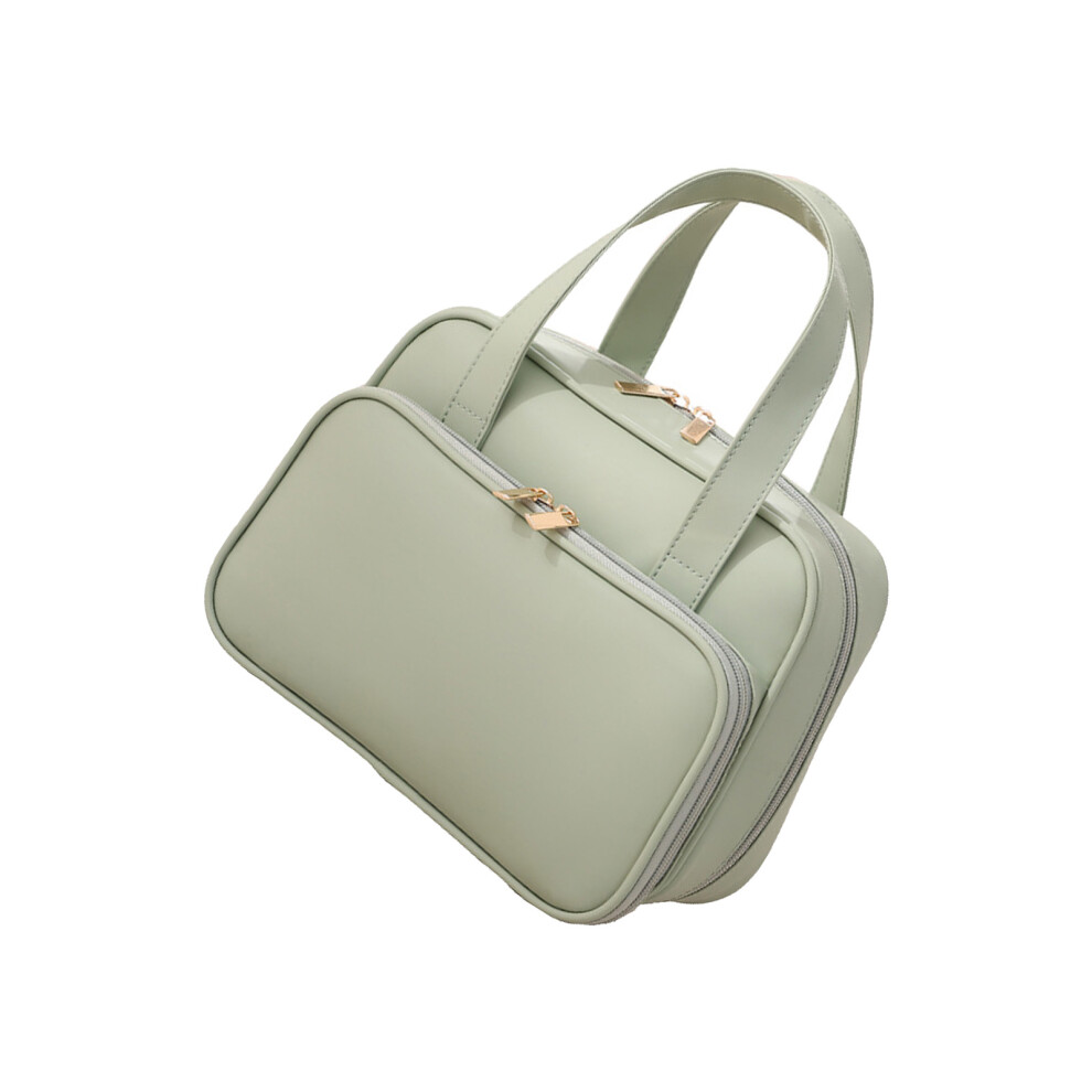Light/Green Cosmetic Bag Large Capacity Toiletry Bag Handheld