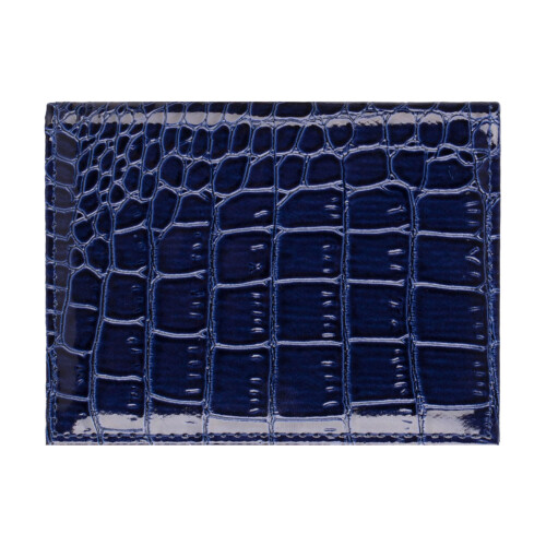 Modern PU Leather Card Wallet Lightweight Pocket- Deep blue