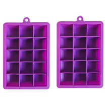 Flexibele ijsblokjesvormen, stapelbare siliconen ijsblokjesbakjes voor cocktails, BPA-vrije siliconen van voedselkwaliteit, afgesloten deksel,