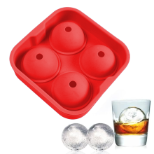Ronde ijsblokjesvormen voor alcoholvrije dranken, herbruikbare ijsvormen met gemakkelijke lossing en ijsblokjes in verschillende maten voor
