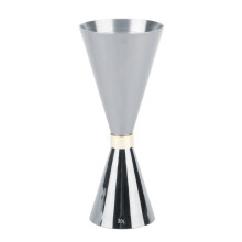 Ferramenta profissional para bartenders, dosador duplo estilo japonês com marcações de medida internas para misturas precisas, dosador de
