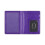 Lightweight PU Leather Passport Organizer Embossed-Purple 1
