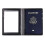 Lightweight PU Leather Passport Organizer Embossed-Purple 6