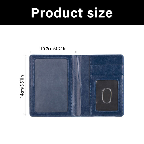 Lightweight PU Leather Passport Organizer Embossed-Purple 1