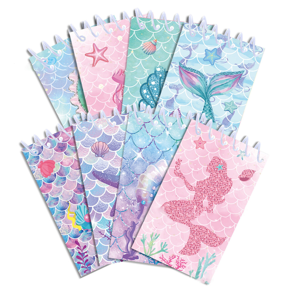 8 Pcs Cartoon Notebooks Spirals Notepads Pocket Notebooks Memo 7754000373178