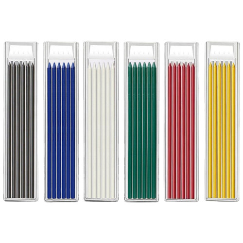 6Pcs 2.8mm Woodworking Pencil Refills 12cm Long For Deep-Red 1