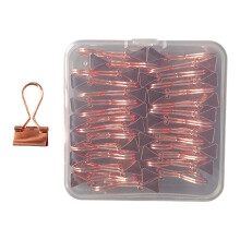 30 Pcs 19mm Paper Clips Heart Shape Binder Clips-Water drops