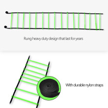 8m Green Soccer Speed Agility Ladder for Training & Fitness