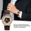 FORSINING Men's Elegant Semi Automatic Mechanical Watch White Pattern Gold Case 4