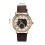 FORSINING Men's Elegant Semi Automatic Mechanical Watch White Pattern Gold Case 8
