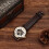 FORSINING Men's Elegant Semi Automatic Mechanical Watch White Pattern Gold Case 11