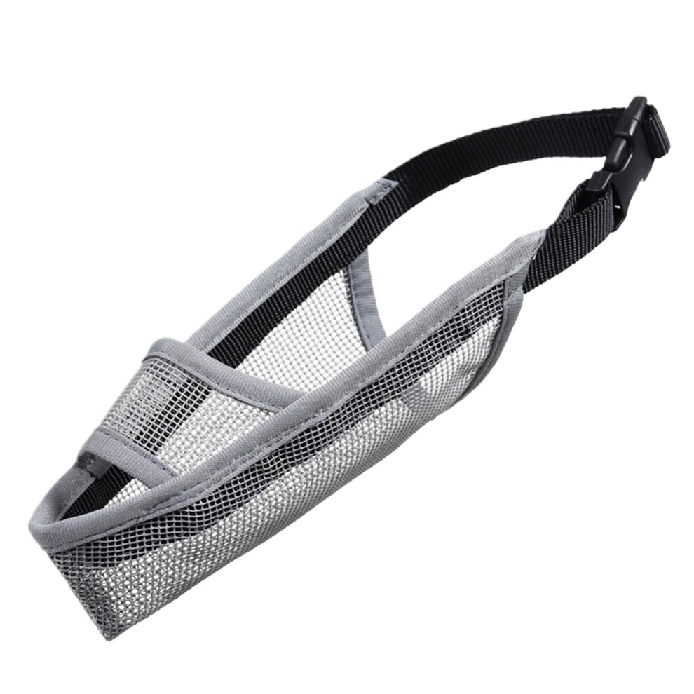 (Gray, M) Prevent Dogs Eating And Biting With Effective Dog Muzzle Lightweight-image-OPC-PN25B7G-NEW