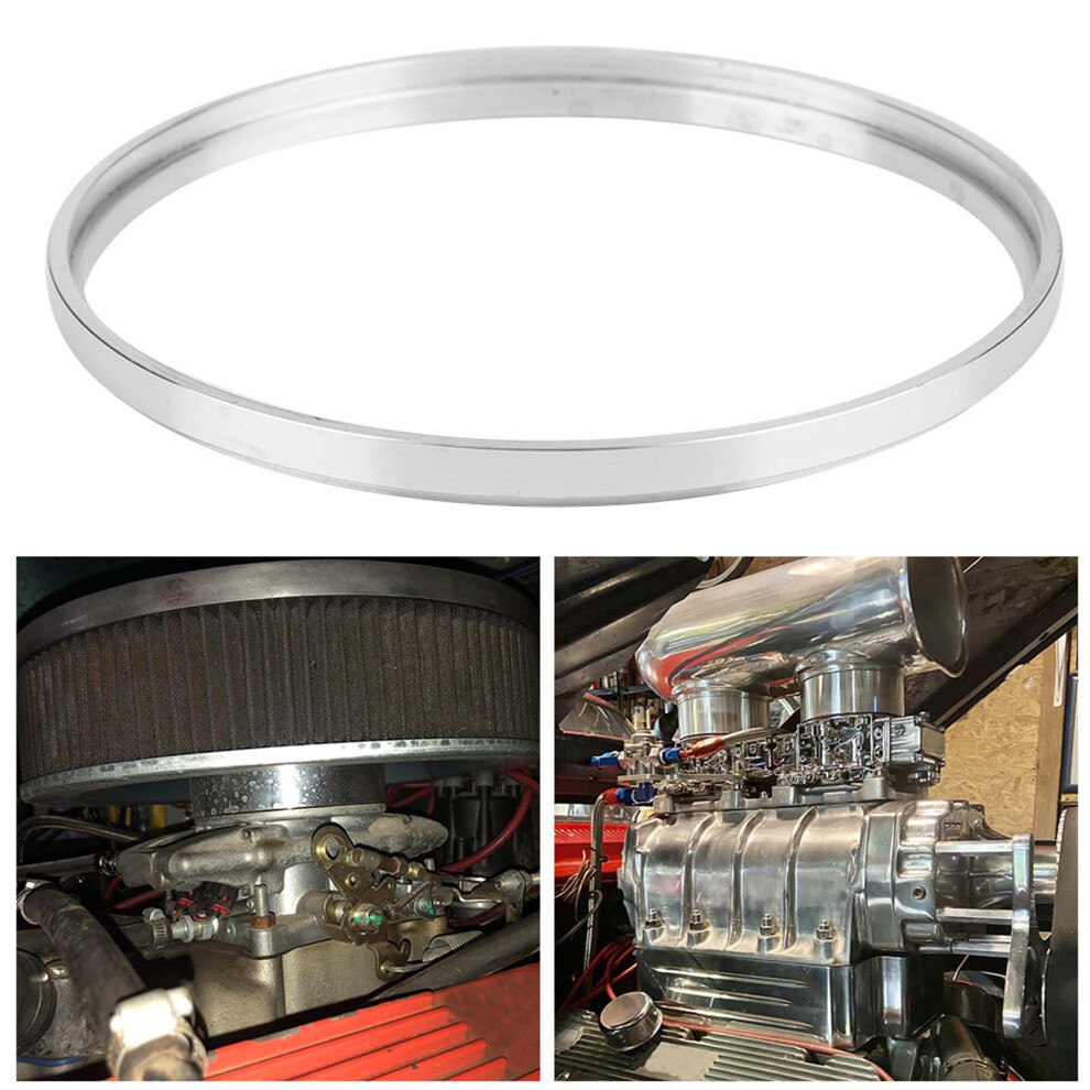 Aluminum Air Cleaner Spacer For Carbs 5 1/8In Opening, 1/4In-2In Silver 4091362320796