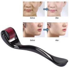 Gesichtsmassage-Roller 540 Mikronadeltherapie Faltenentferner (Schwarz-Lila)