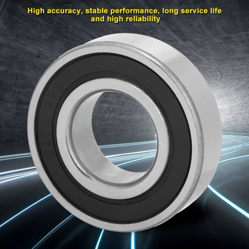 10Pcs 6205-2Rs Double Rubber Sealed Ball Bearings 25X52x15mm 7661362322006