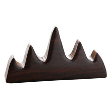 Mountain-shaped Calligraphy Pen Holder Retro Chinese Brush Support for Sumi Writing Brushes Desk Organizer Artistic Desktop Decor