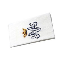 Ademend katoenlinnen decoratieve doek-Ave Maria-symbool 1