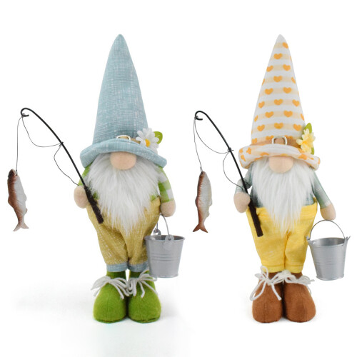 Handgemaakte Visserijkabouters Decoraties Elf-Goud 1