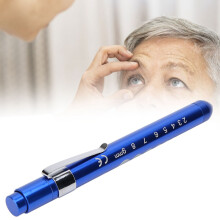 Diagnostic Pen Light for Eye Checks, 13.5cm, Blue/Black/Red