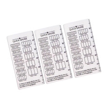 Reisvriendelijk stikmaatliniaal Plastic knutselgereedschap met-3