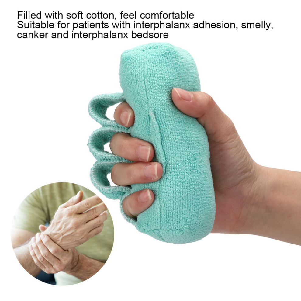 Light/Green Finger Caring Separation Pad For Bedridden Patients In