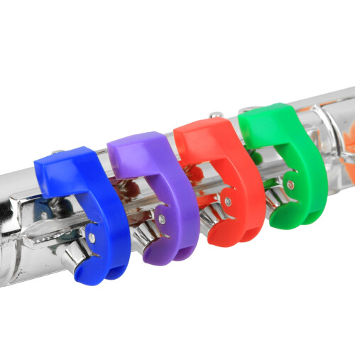 Silver Kids' Saxophone Toy with 8 Color-Coded Notes - Safe & Fun