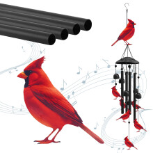 Weather Resistant Metal Wind Chimes Include 6 Birds Featuring-A