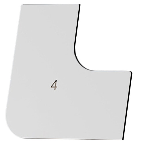 Cold Rolled Steel Paint Scraper Curved Concrete Trowel-40
