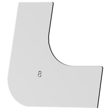 Multipurpose Scraper Concrete Trowel Rounded Corners Drywall-80