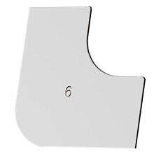 Cold Rolled Steel Paint Scraper Curved Concrete Trowel-60