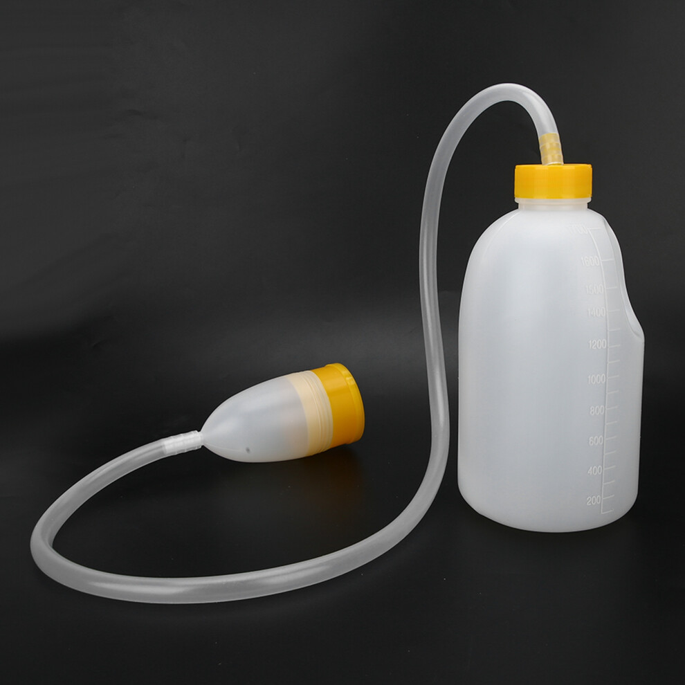 PVC 1700ml Portable Urine Collector Bottle with Pipe for Home & Hospital
