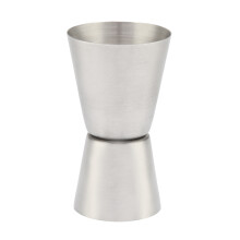 Misurino per cocktail con finitura a specchio, lavabile in lavastoviglie, in acciaio inossidabile, con doppia misurazione da 15 ml e 30 ml, design
