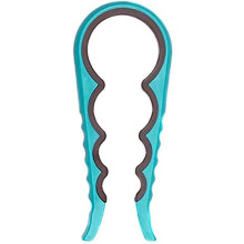 Impugnatura regolabile, manico lungo per una maggiore praticità per anziani e persone con artrite, apribarattoli dal design ergonomico, blu