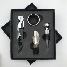 Luxuriöses Geschenkset, Großpackung Weinöffner mit Edelstahlkorkenzieher, ideal für Zuhause und unterwegs, inklusive elegantem Weinausgießer und