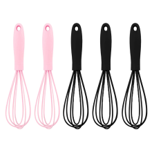 Schneebesen-Set, antihaftbeschichtete Silikon-Küchenhelfer, hitzebeständig, flexibel, verhindert Kratzer für einfaches Kochen und Backen