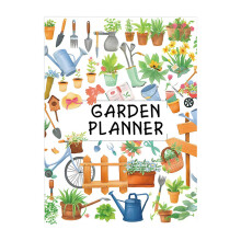 Colorful Floral Garden Planner Plant Care Watering Schedule Organizers Gardening Tools Illustrations For Home Gardener Office Plant Management