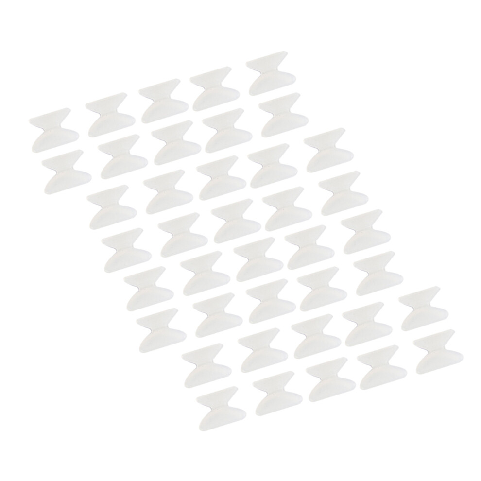 White Silicone 1.8Mm Nose Pads 20 Pairs Anti-Slip For Glasses/Sunglasses