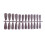 (white) 24 Pcs False Nails Shimmering Powder Artificial Nail Tips Coffin 2