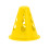 10 Pack Agility Sports Cones with Windproof Hole-Yellow 1