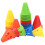 10 Pack Agility Sports Cones with Windproof Hole-Yellow 5