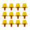 12Pcs Aluminium Replacement Football Studs,-Gold 11mm 1