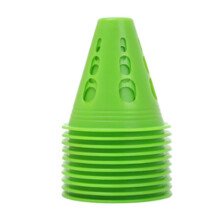 10Pcs Skating Marker Cones Training Cones Colorful-Green