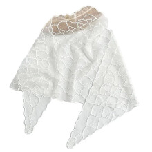 Girl Floral Bandana Elegant Headscarf Creative-Love style white