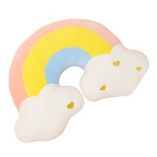 Soft Rainbow Cloud Moon Pillow Delicate Cushions-rainbow cloud