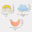 Soft Rainbow Cloud Moon Pillow Delicate Cushions-rainbow cloud 4