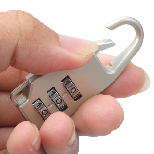 Mini 3 Digit Code Number Password Lock Combination-Hot Pink 2