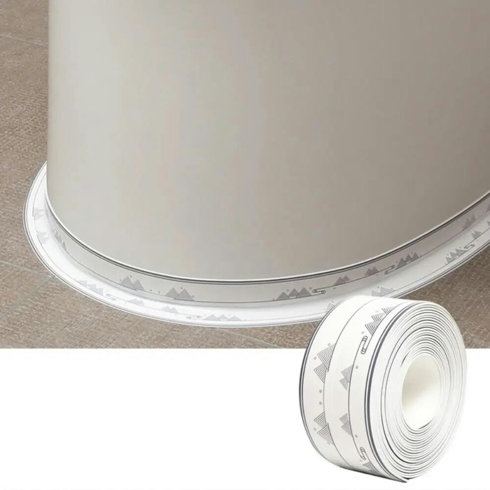 Bathroom Toilet Waterproof Sealing Tapes Pvc Kitchen Caulk Sink Mold Proof Adhesive Sealing Strips 3.8Cm*3.2.0Msealant Tape-2 9339159281758