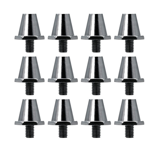 12Pcs Aluminium Replacement Studs, Replacement-silver gray 13mm