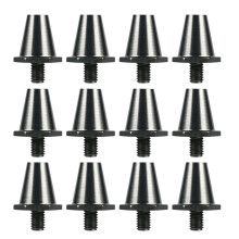 12Pcs Football Boot Studs for Adults Boy Girl-silver gray 15mm